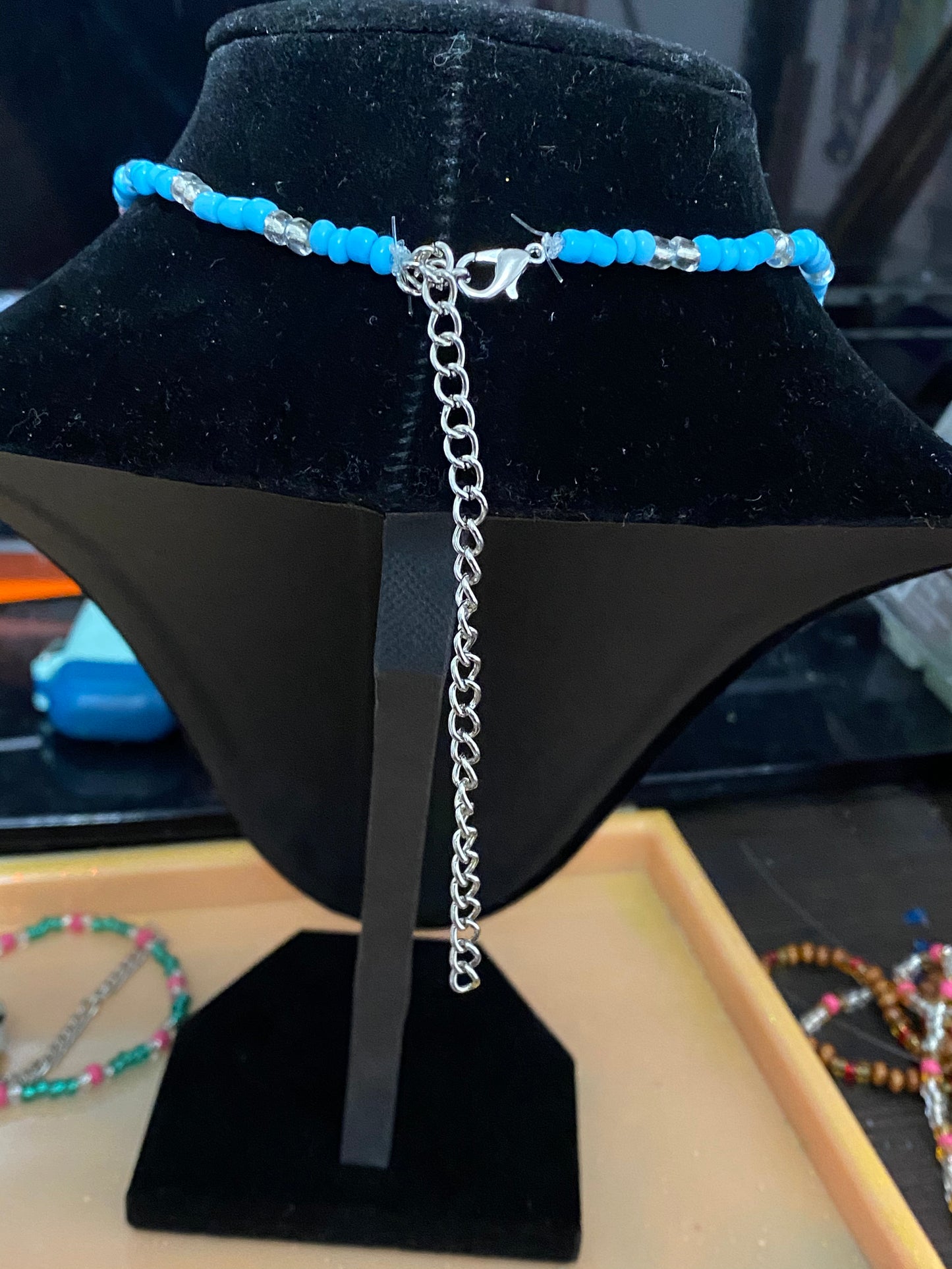 Flower Blue Choker