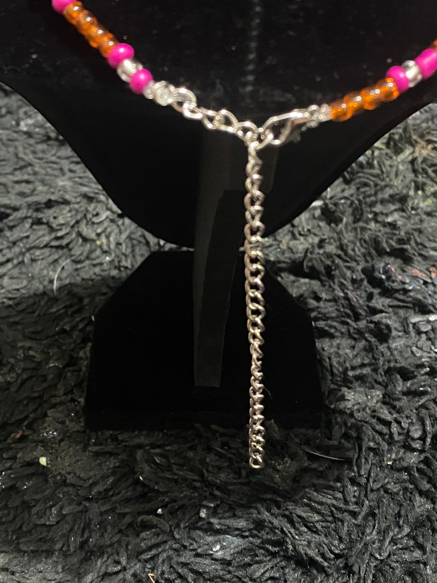 Rainbow Pink and Orange choker