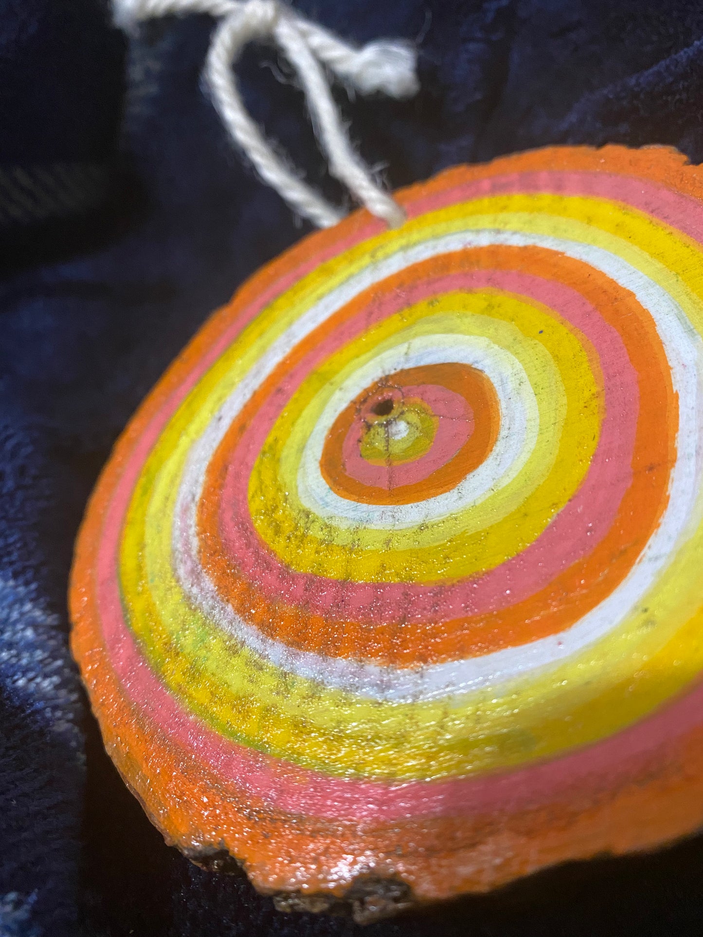 Bright and Coral Ring Ornament